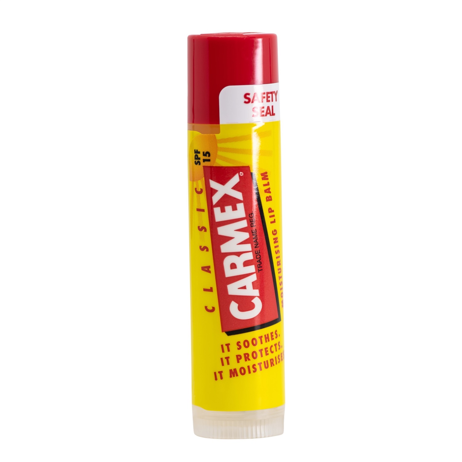 Carmex Balsamo Labbra Classico Stick SPF15 4,25 g - Lenitivo e Idratante per Labbra Secche e Screpolate