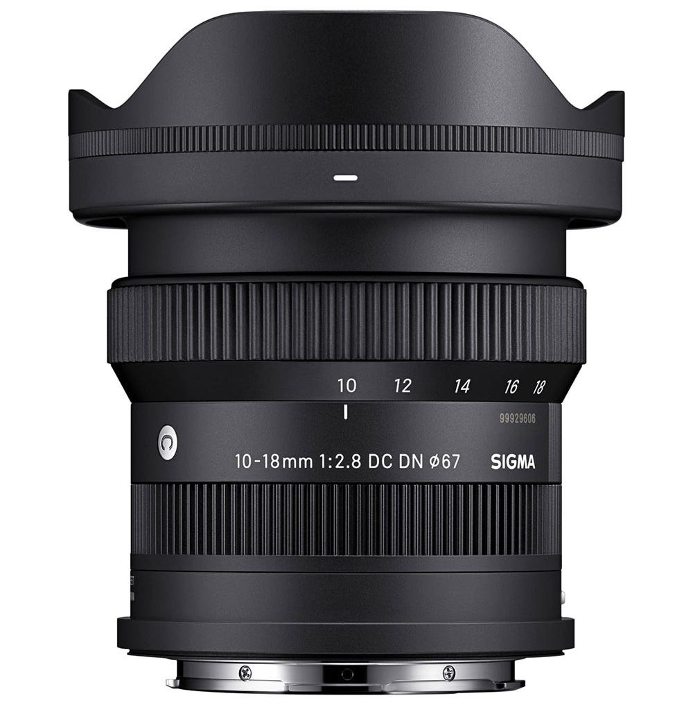 Sigma 10-18mm f/2.8 DC DN Contemporary - Obiettivo grandangolare L-Mount per fotocamere APS-C