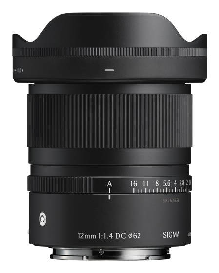 Sigma 12mm f/1.4 DC Contemporary - Obiettivo Grandangolare Luminoso per Fujifilm X, Design Compatto e Ampio Campo Visivo