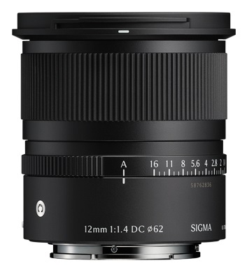 Sigma 12mm f/1.4 DC Contemporary - Obiettivo Grandangolare Luminoso per Fujifilm X, Design Compatto e Ampio Campo Visivo
