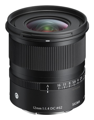 Sigma 12mm f/1.4 DC Contemporary - Obiettivo Grandangolare Luminoso per Fujifilm X, Design Compatto e Ampio Campo Visivo