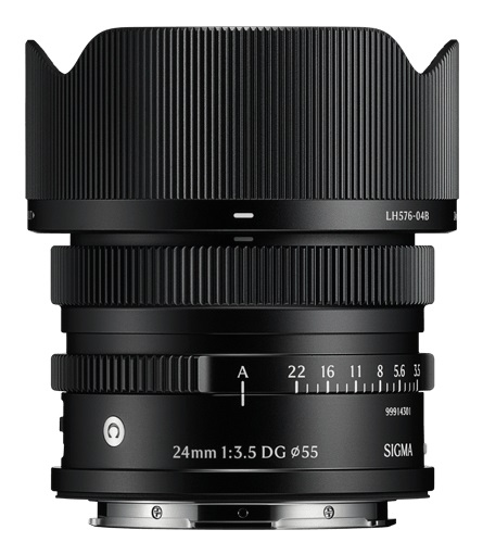 Sigma Obiettivo Grandangolare 24mm f/3.5 DG Contemporaneo L-Mount - Nero, Messa a Fuoco Automatica e Struttura in Metallo