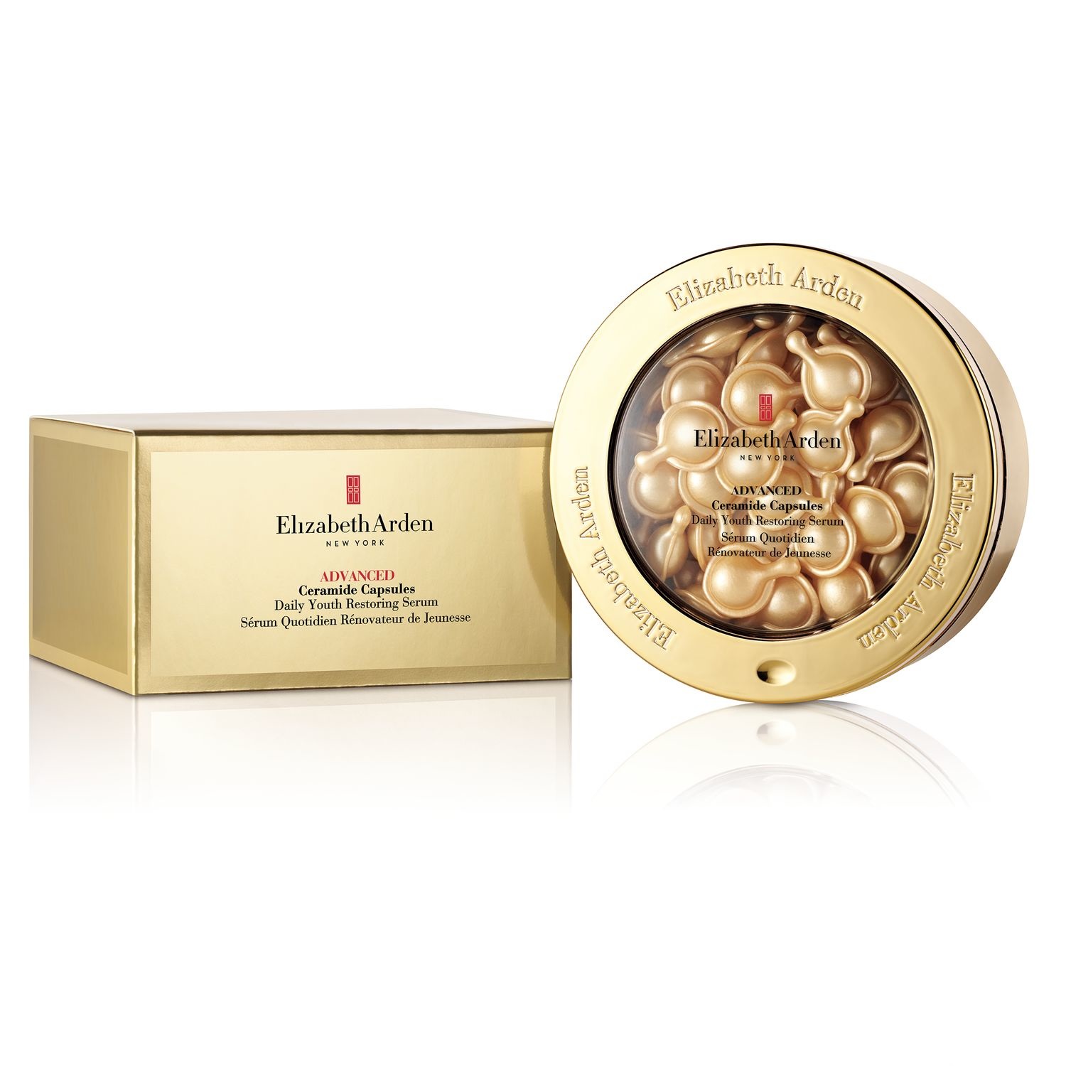 Elizabeth Arden Advanced Ceramide Capsules Daily Youth Restoring Serum - 60 Capsule, Rinnovatore di Giovinezza con Ceramidi e Oli Vegetali