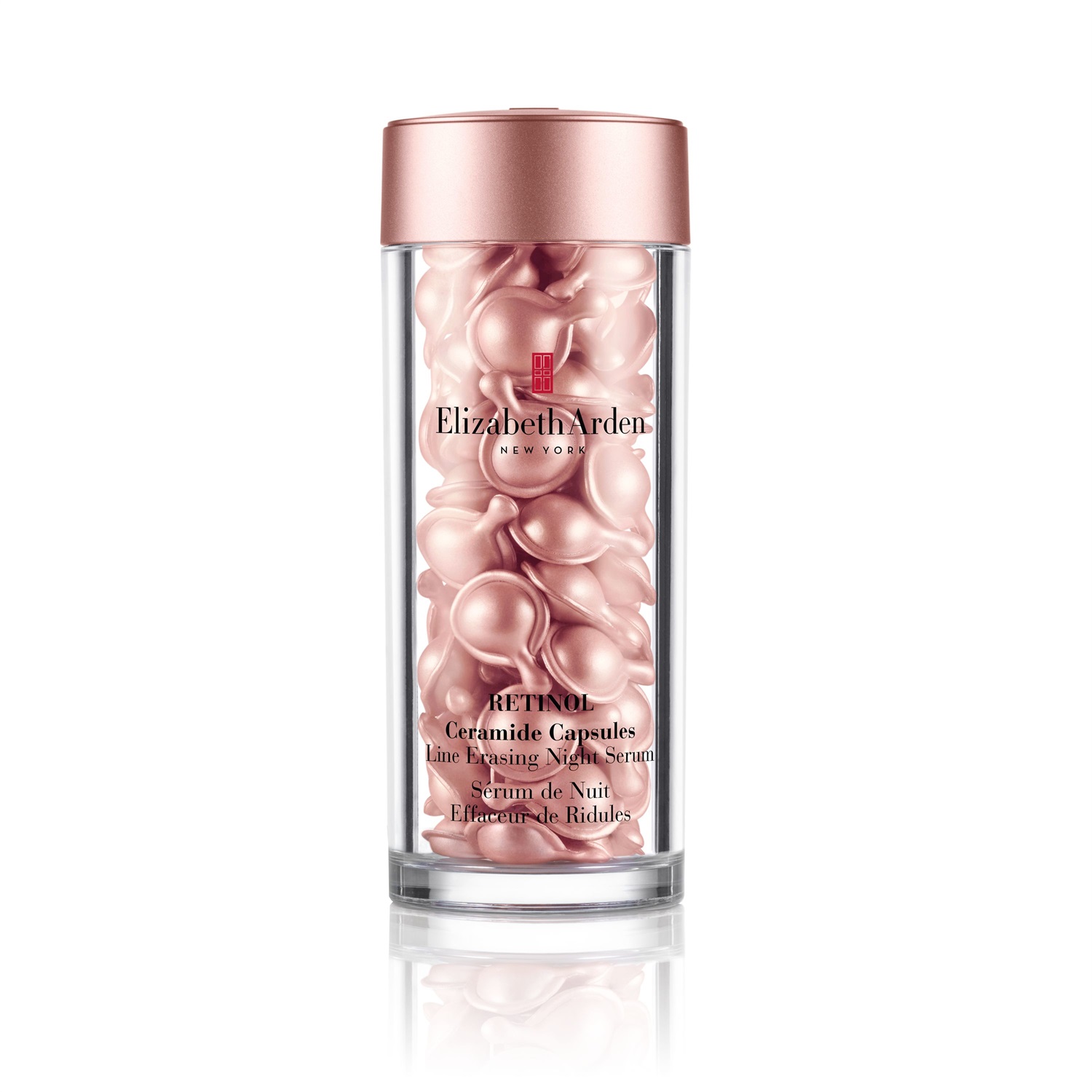 Elizabeth Arden Retinol Ceramide Capsules Line Erasing Night Serum - 60 Capsule per Ridurre Rughe e Idratare la Pelle
