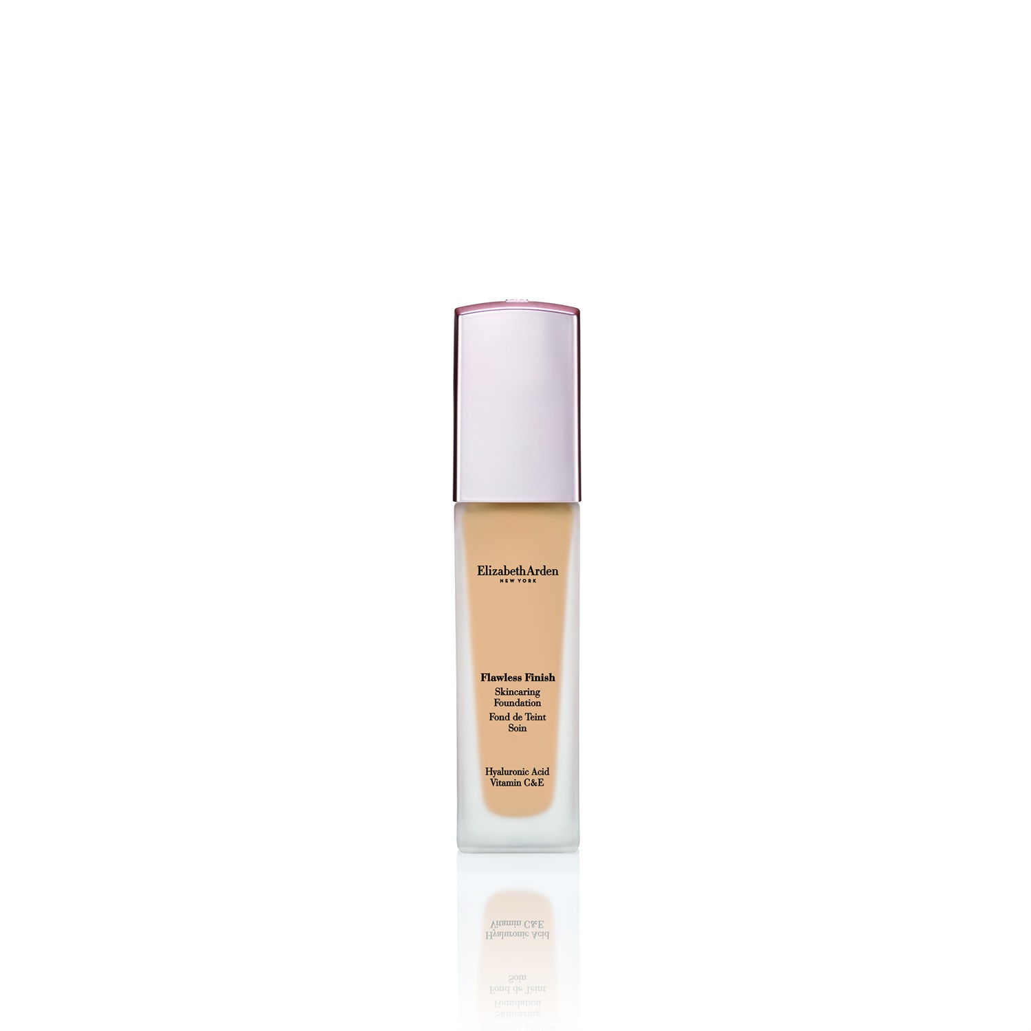Elizabeth Arden Flawless Finish Skincaring Foundation 240N - Fondotinta fluido 30ml con Acido Ialuronico, Vitamina C ed E, copertura fino a 24 ore