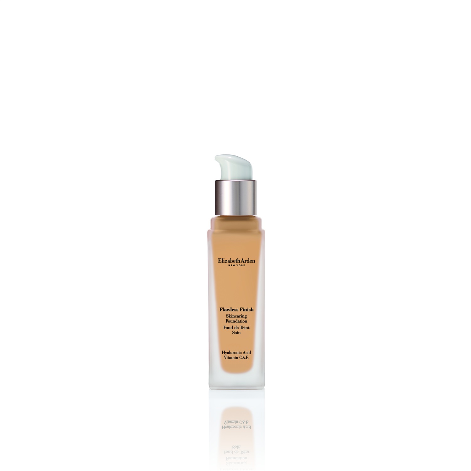 Elizabeth Arden Flawless Finish Skincaring Foundation 310C 30ml - Fondotinta idratante con acido ialuronico, vitamine C ed E, coprenza fino a 24 ore