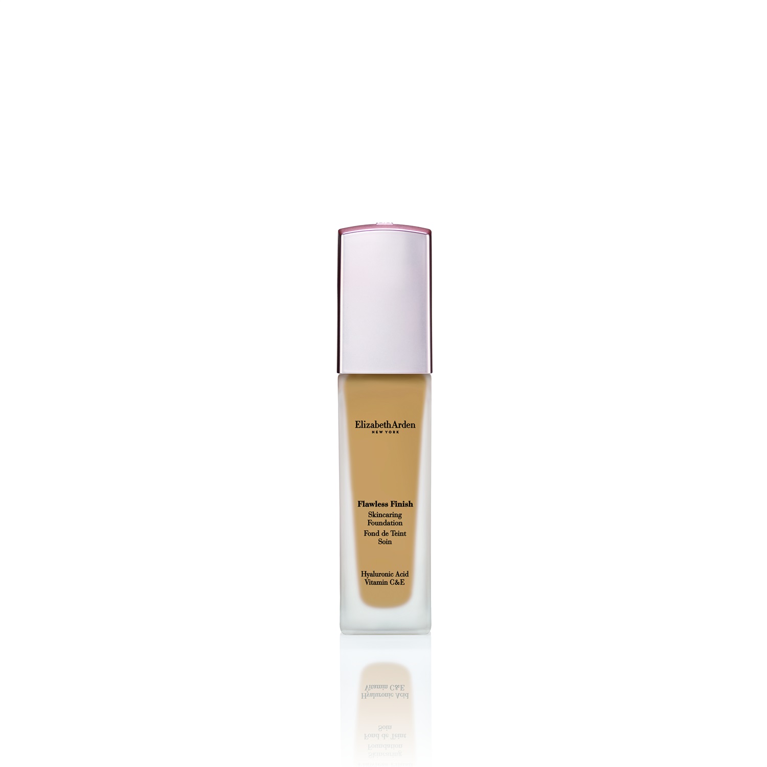 Elizabeth Arden Flawless Finish Skincaring Foundation 410N - Fondotinta 30ml con Acido Ialuronico, Vitamina C ed E, Copertura Naturale e Lunga Tenuta