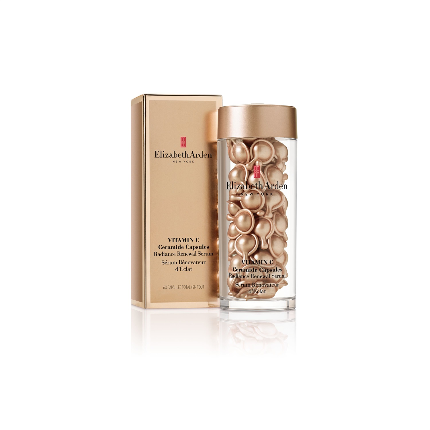 Elizabeth Arden Vitamin C Ceramide Capsules Radiance Renewal Serum - Siero Illuminante Antietà, 60 Capsule