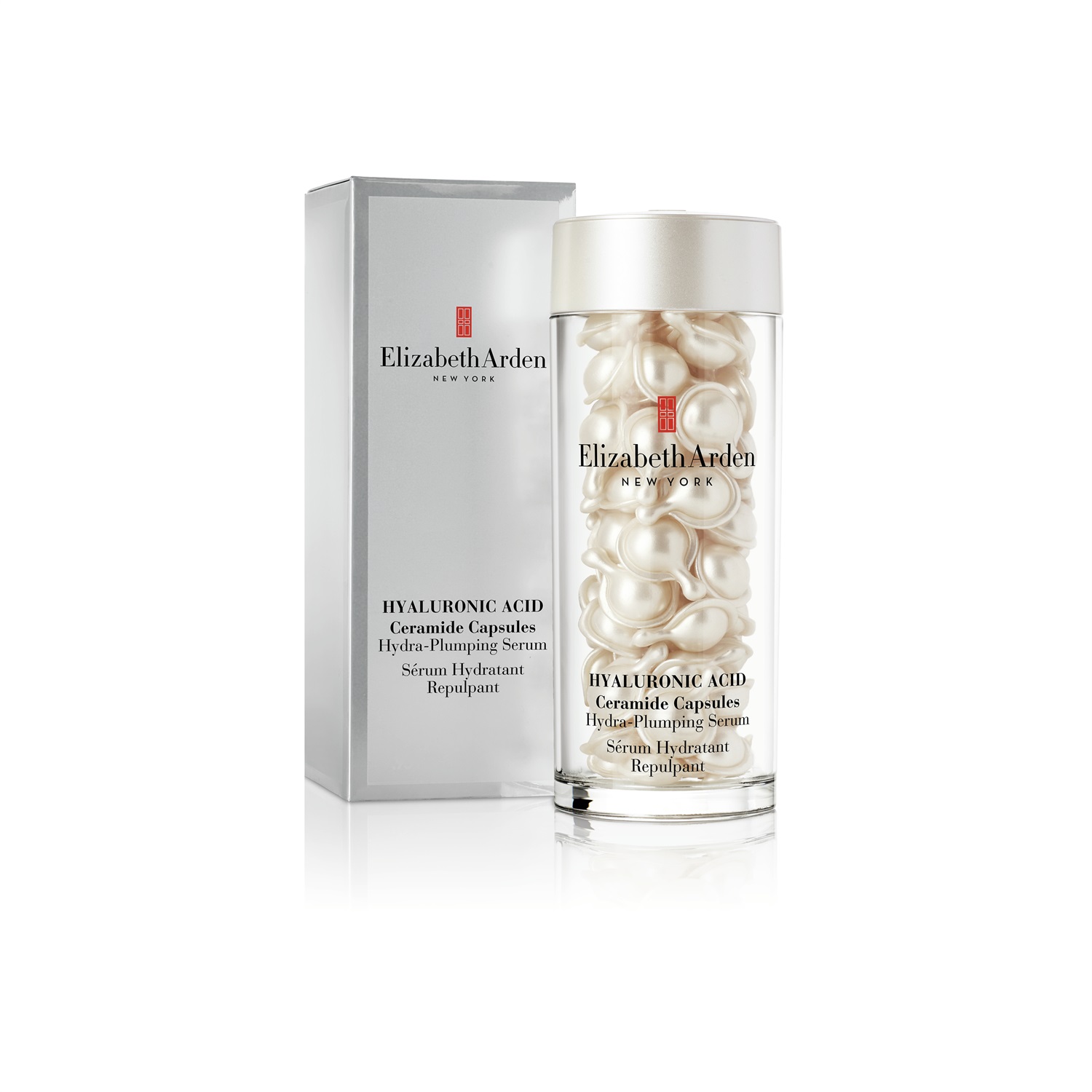 Elizabeth Arden Hyaluronic Acid Ceramide Capsule Hydra-Plumping Serum - Siero Idratante Rimpolpante Anti-Età, 60 Capsule