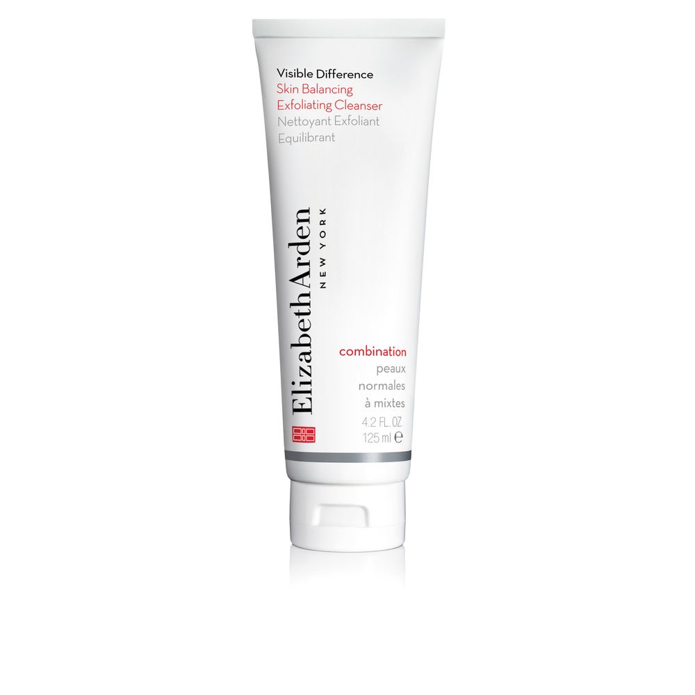 Elizabeth Arden Visible Difference Skin Balancing Exfoliating Cleanser 125 ml - Detergente Esfoliante per Pelli Normali e Miste, Rinfresca e Rivitalizza