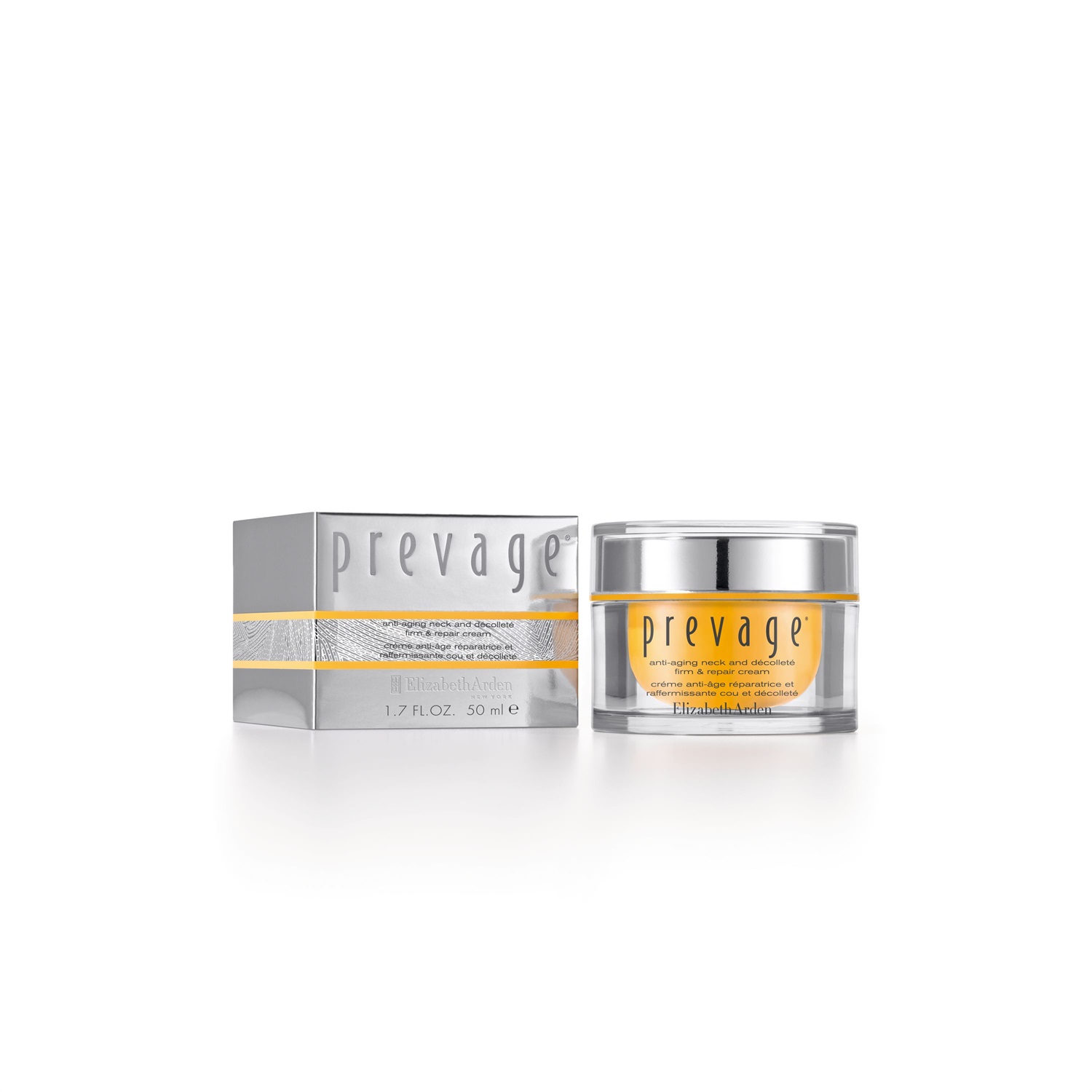 Elizabeth Arden Prevage Anti-Aging Neck and Décolleté Firm & Repair Cream 50 ml - Trattamento Rassodante con Idebenone e Vitamina A