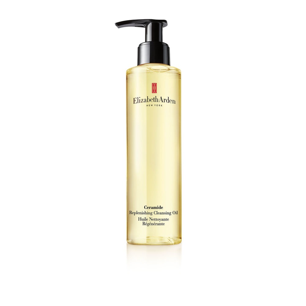 Elizabeth Arden Ceramide Replenishing Cleansing Oil 200ml - Olio Detergente Nutriente per il Viso con Omega 3, 6, 9 e Vitamina E
