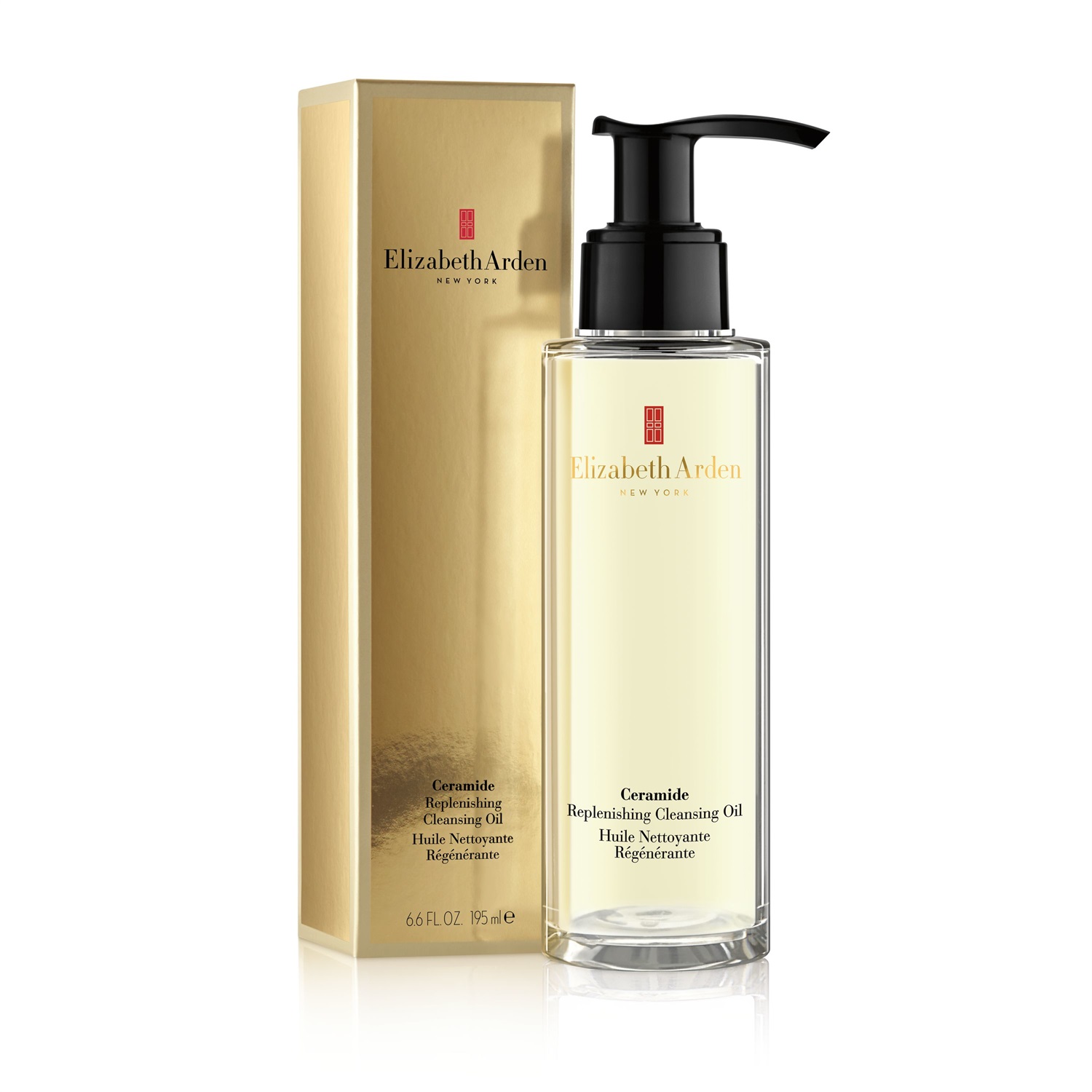Elizabeth Arden Ceramide Replenishing Cleansing Oil 200ml - Olio Detergente Nutriente per il Viso con Omega 3, 6, 9 e Vitamina E