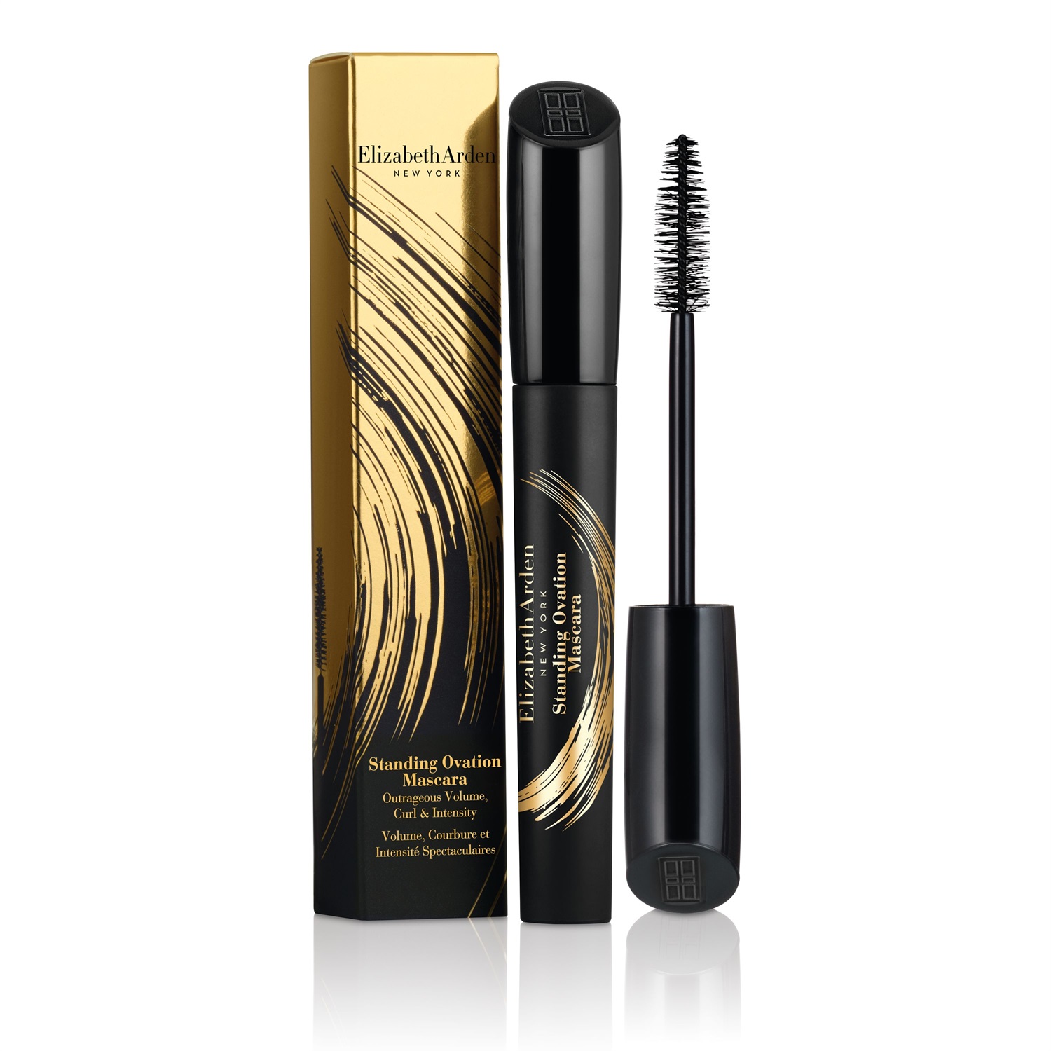 Elizabeth Arden Standing Ovation Mascara 01 Intense Black 8,2 ml - Volumizzante e Allungante con Scovolino Innovativo