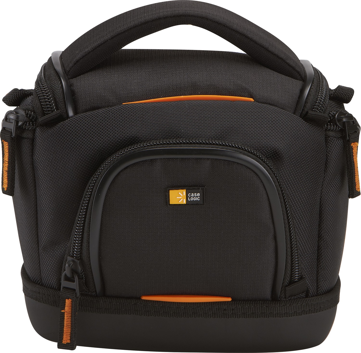 Case Logic Borsa per Videocamera SLDC-203, Nylon EVA, Nero/Arancio, Dimensioni 17x10x15.24 cm