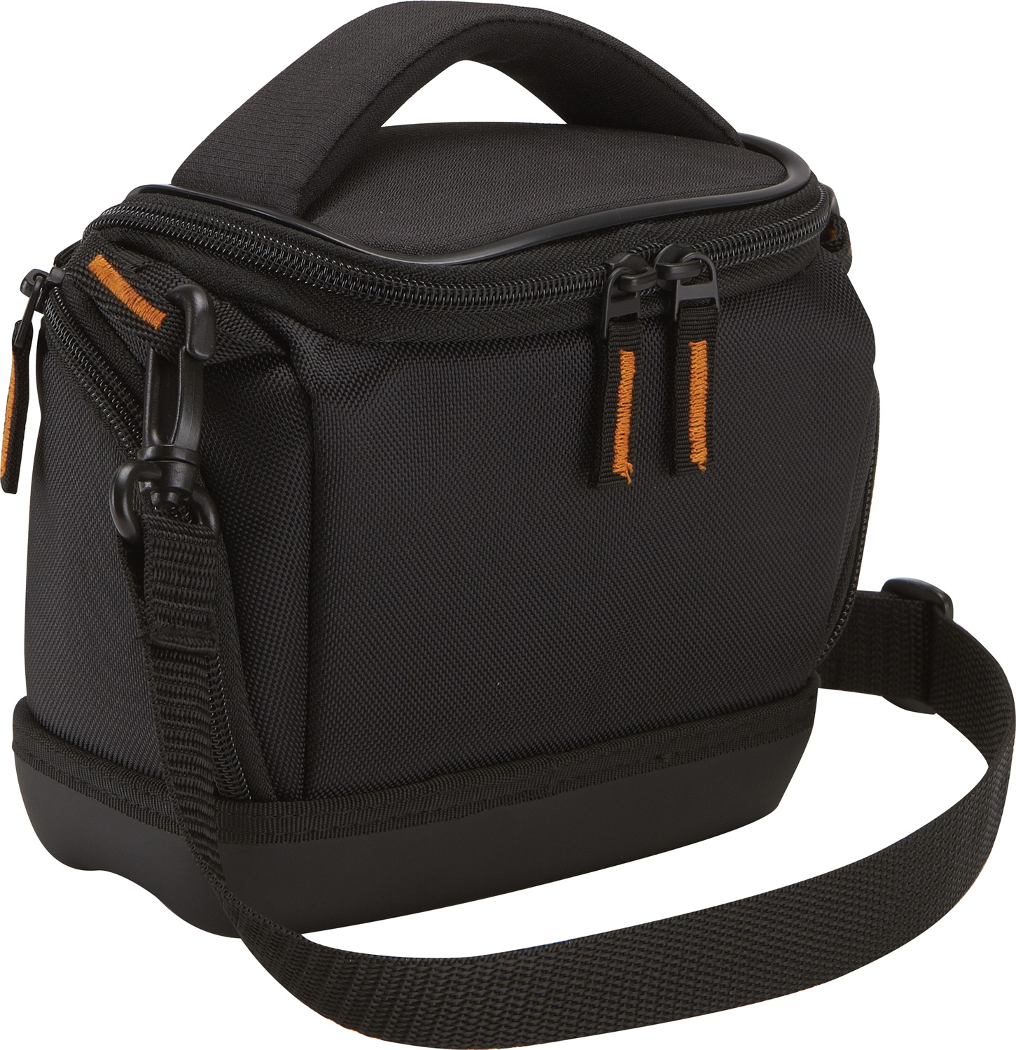 Case Logic Borsa per Videocamera SLDC-203, Nylon EVA, Nero/Arancio, Dimensioni 17x10x15.24 cm