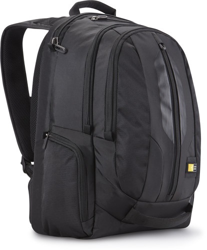 Case Logic RBP-217 Zaino per Laptop da 17,3 pollici, Nero, Nylon Impermeabile, Ampio Spazio e Tasche Integrate