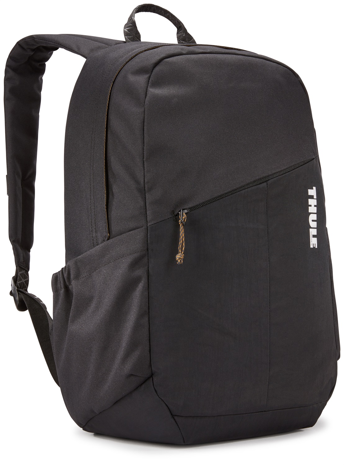 Thule Notus Backpack - Zaino Nero in Poliestere Riciclato e Nylon, Scompartimento Imbottito per Laptop fino a 15 pollici, Volume 20L