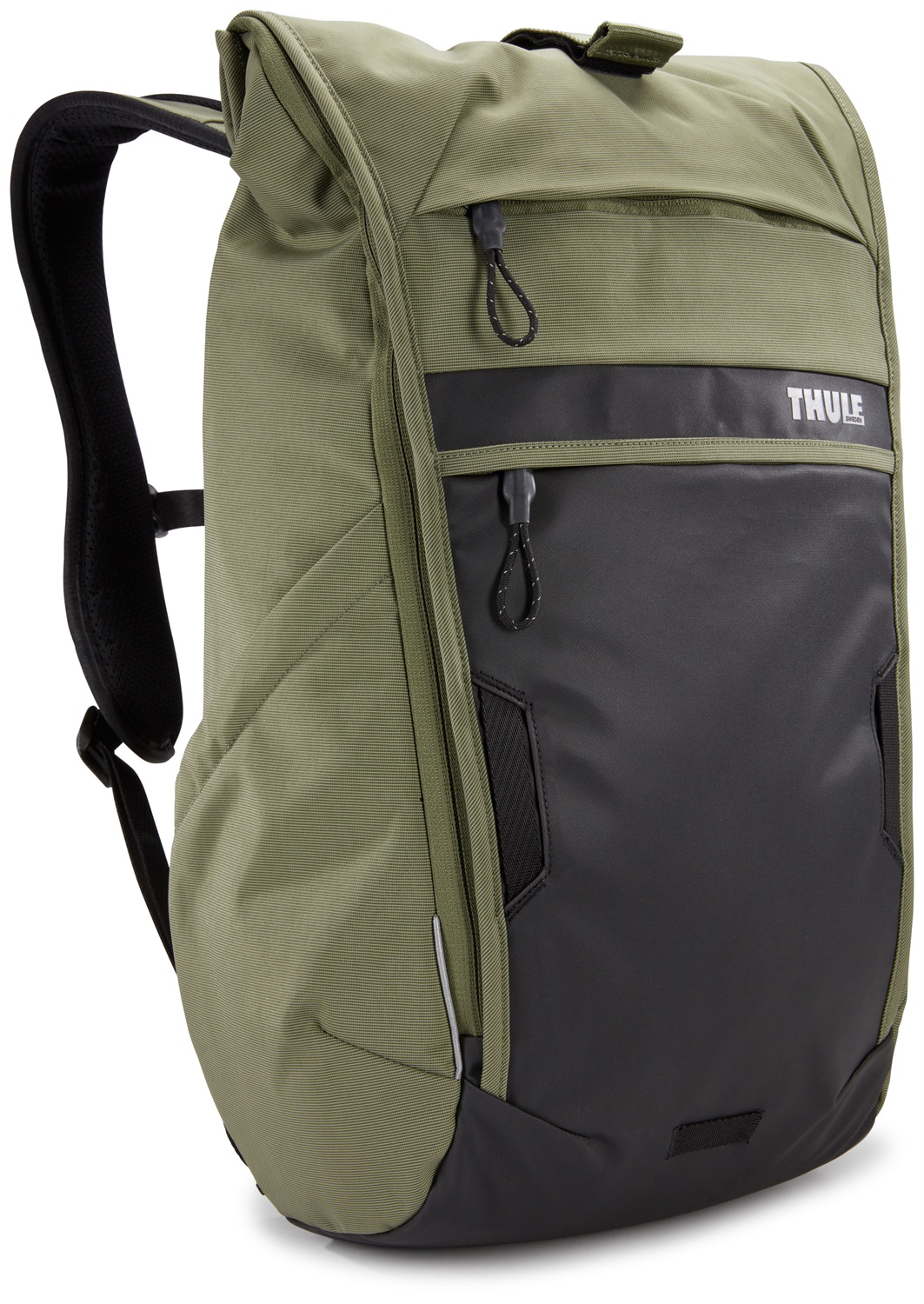 Thule Paramount Zaino Unisex Olivine - Chiusura Roll-Top, Scomparto per Laptop, 18L