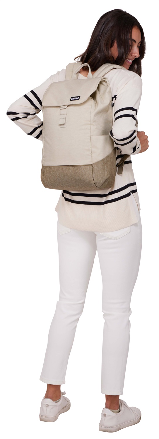 Thule Zaino Lithos 16L - Unisex, Marrone e Crema, Scompartimento per Notebook