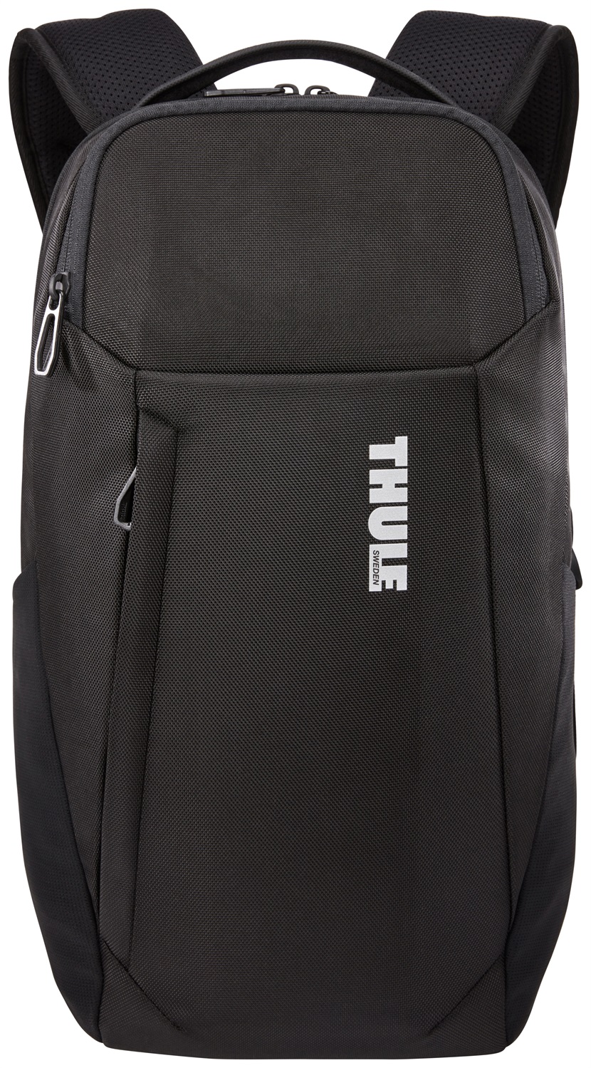 Thule Accent TACBP2115 Zaino da Viaggio 20L Nero in Poliestere Riciclato con Cerniere YKK e Spallacci Regolabili