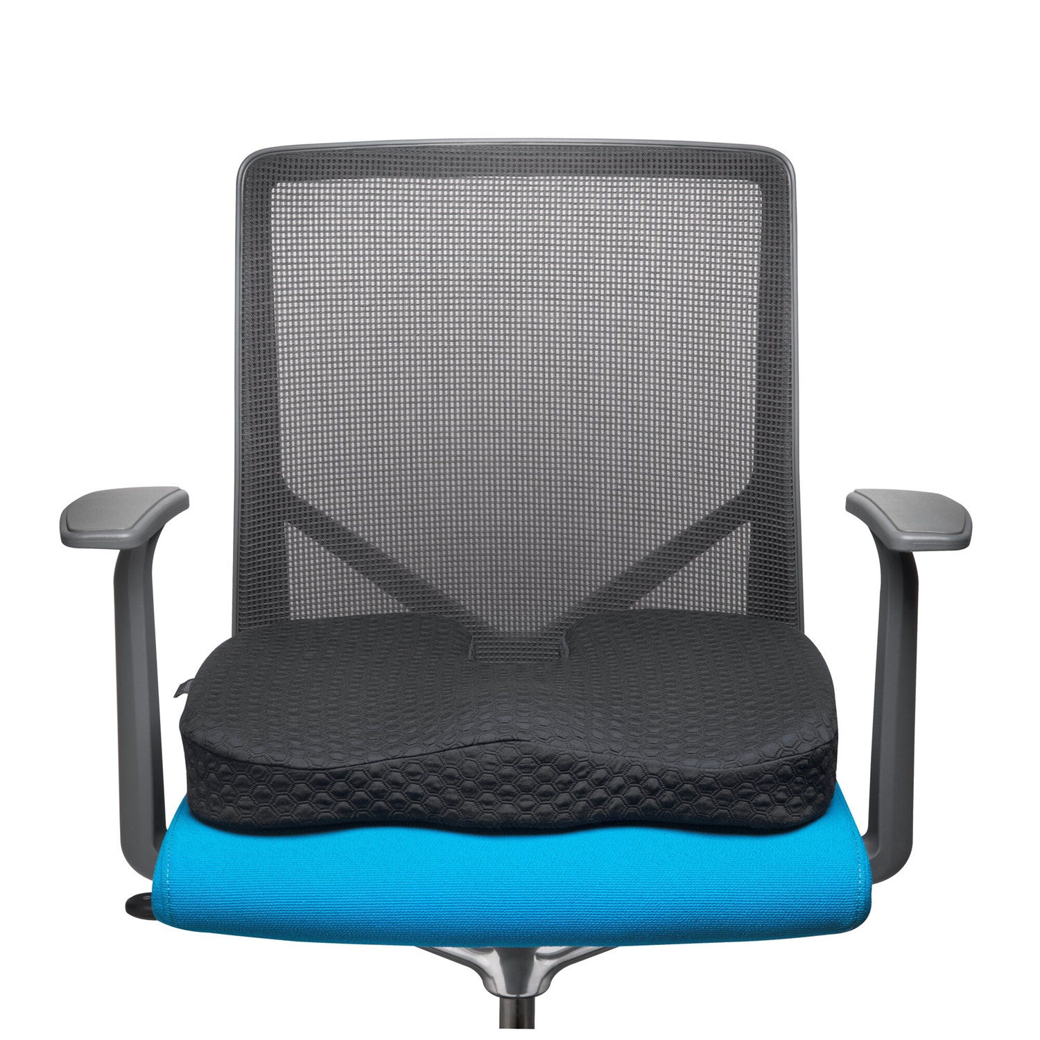 Kensington Cuscino Ergonomico Cool-Gel Premium - Refrigerante, Nero, Design Ergonomico con Sagomatura a U
