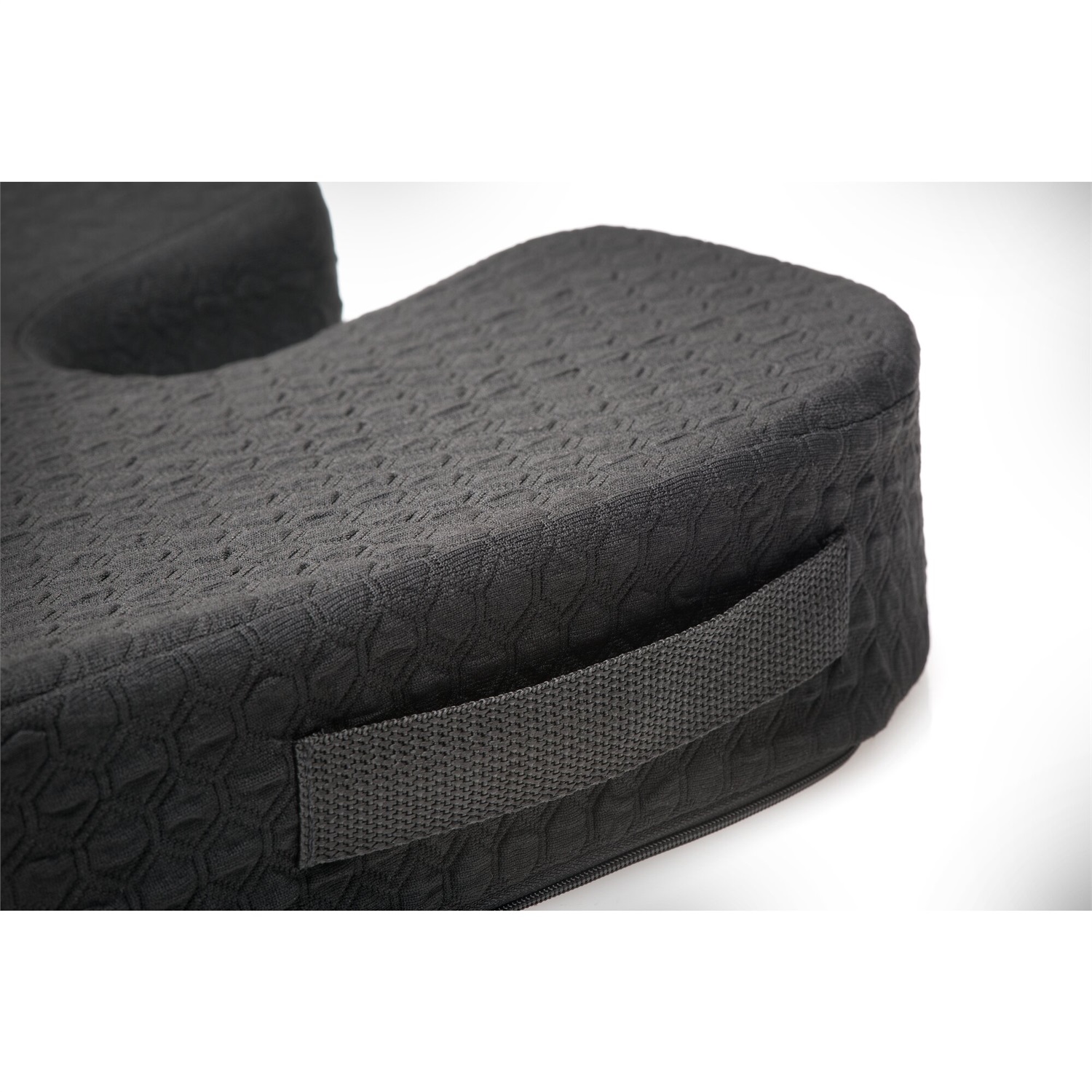 Kensington Cuscino Ergonomico Cool-Gel Premium - Refrigerante, Nero, Design Ergonomico con Sagomatura a U