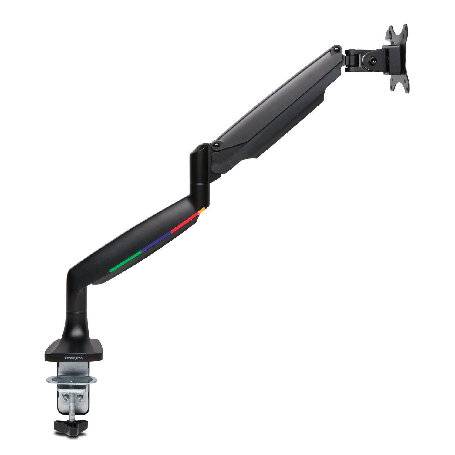 Kensington Braccio per Monitor Singolo con Piastra Vesa, Altezza Regolabile One-Touch, Molla a Gas Integrata, Nero, Capacità Max 9 kg, per Schermi da 13 a 34 Pollici