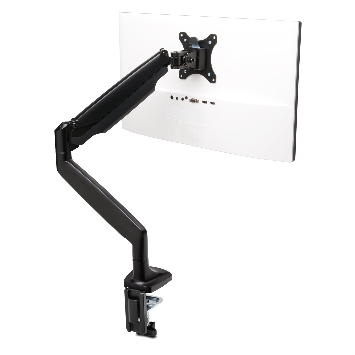 Kensington Braccio per Monitor Singolo con Piastra Vesa, Altezza Regolabile One-Touch, Molla a Gas Integrata, Nero, Capacità Max 9 kg, per Schermi da 13 a 34 Pollici