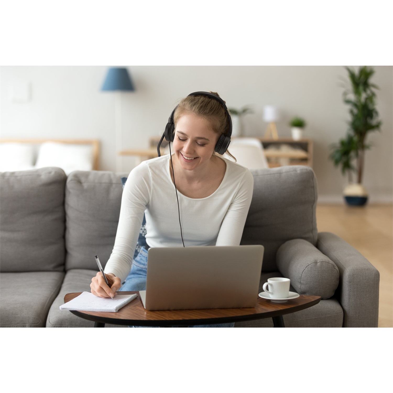 Kensington Cuffie on-ear USB-C H1000 con Microfono Cancellazione Rumore, Driver da 40 mm, Plug & Play, Nero