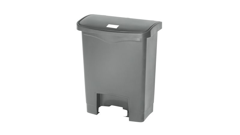 Rubbermaid Pattumiera Slim Jim 30L a Pedale in Polietilene Grigio