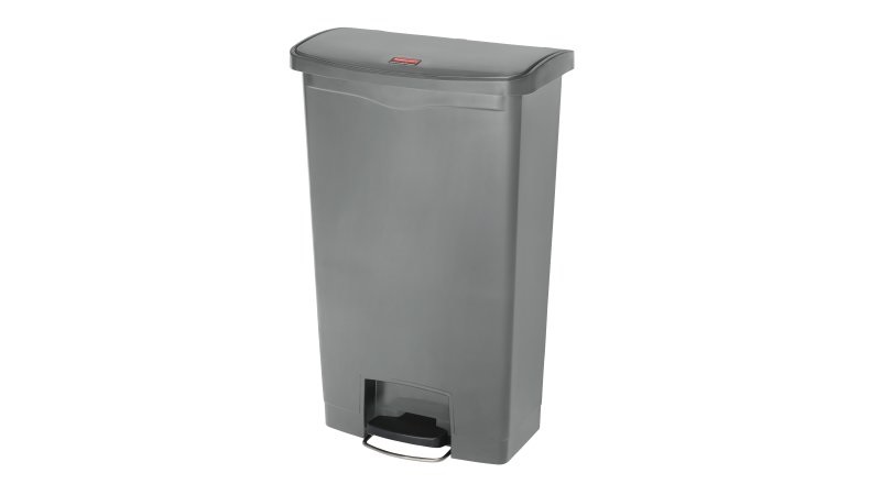 Rubbermaid 1883604 bidone per la spazzatura 68 L Rettangolare Plastica, Resina Grigio