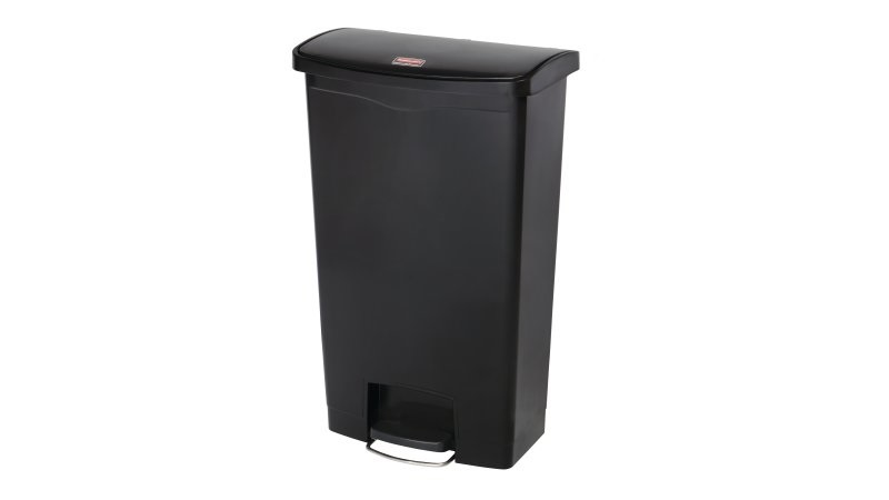 Rubbermaid 1883613 bidone per la spazzatura 68 L Rettangolare Plastica, Resina Nero