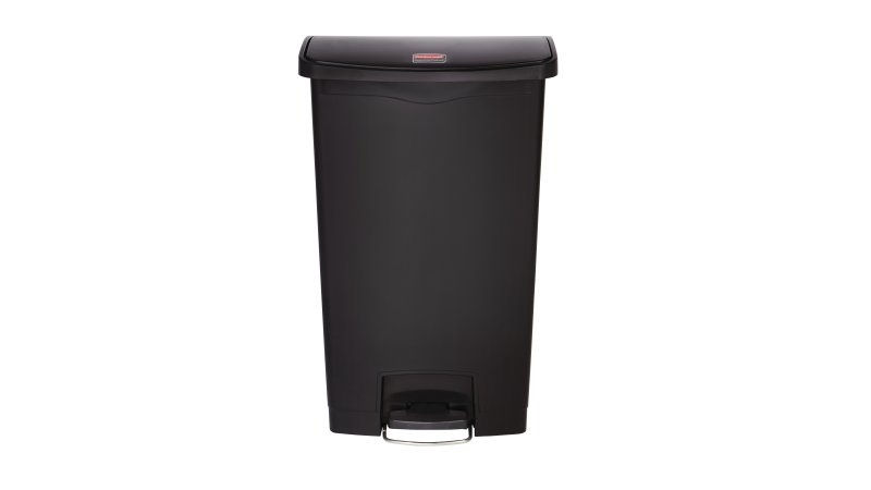 Rubbermaid 1883613 bidone per la spazzatura 68 L Rettangolare Plastica, Resina Nero