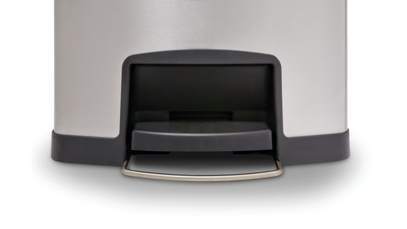 Rubbermaid 1901992 bidone per la spazzatura 49 L Rettangolare Metallo, Plastica Nero, Grigio