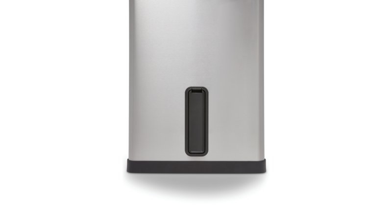 Rubbermaid 1901992 bidone per la spazzatura 49 L Rettangolare Metallo, Plastica Nero, Grigio