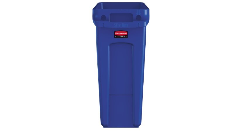 Rubbermaid 1971257 bidone per la spazzatura 60 L Rettangolare Resina Blu