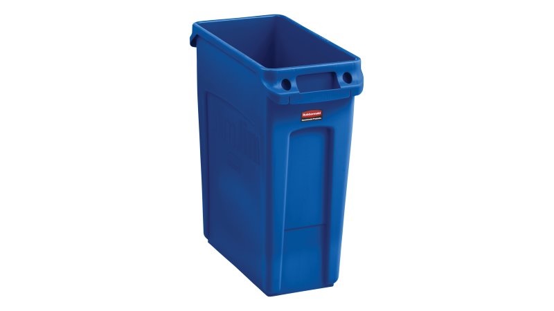 Rubbermaid 1971257 bidone per la spazzatura 60 L Rettangolare Resina Blu