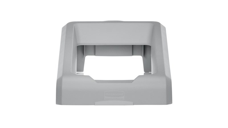 Rubbermaid Cestino per Rifiuti Rettangolare in Plastica Grigia - Capacità 87L, Dimensioni 546,1 x 304,8 x 870 mm, Peso 4,65 kg