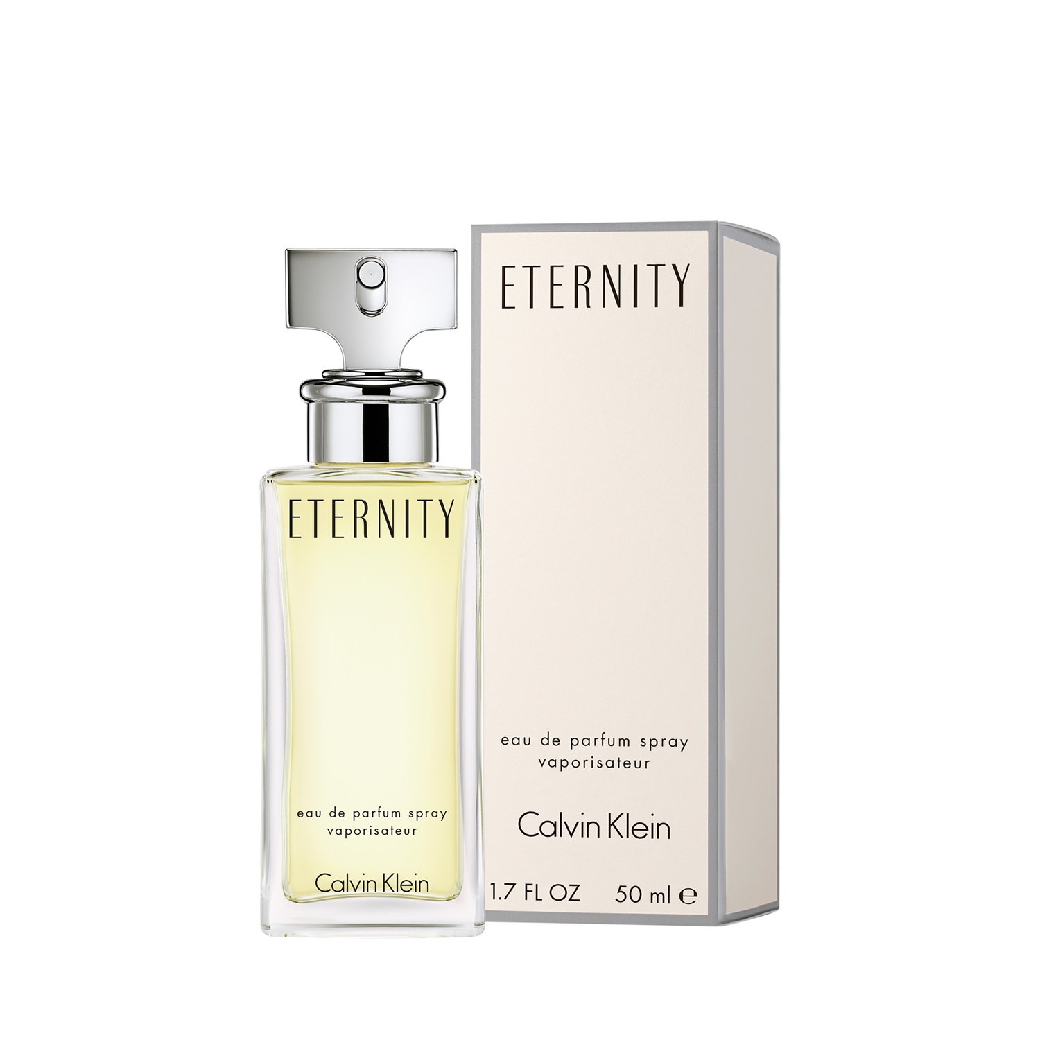 Calvin Klein Eternity for Women Eau de Parfum 50 ml - Fragranza Floreale Romantica con Note di Fresia, Mandarino e Mughetto