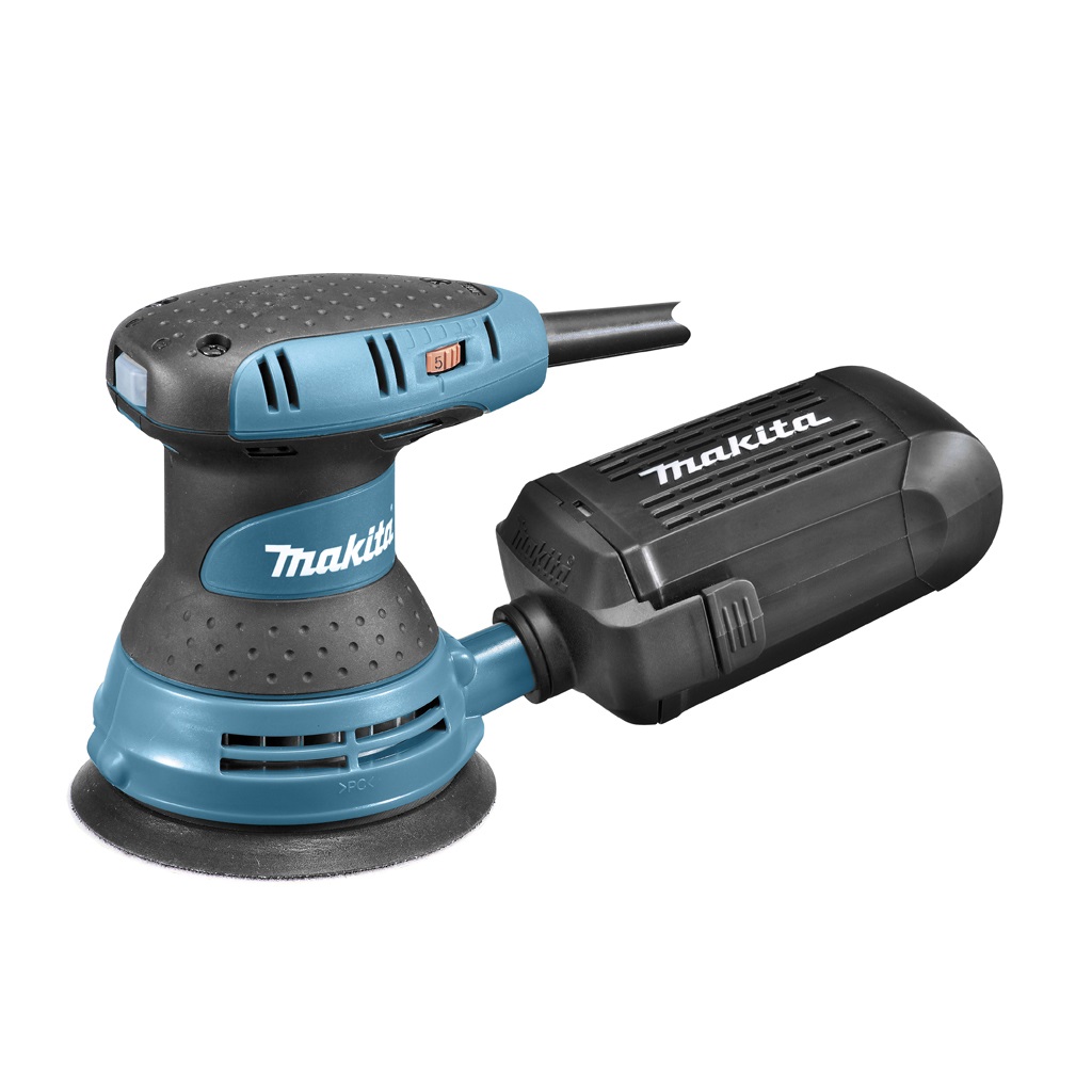 Makita BO5031K Levigatrice Orbitale Rotorbitale 125mm 300W con Valigetta - 12000 OPM