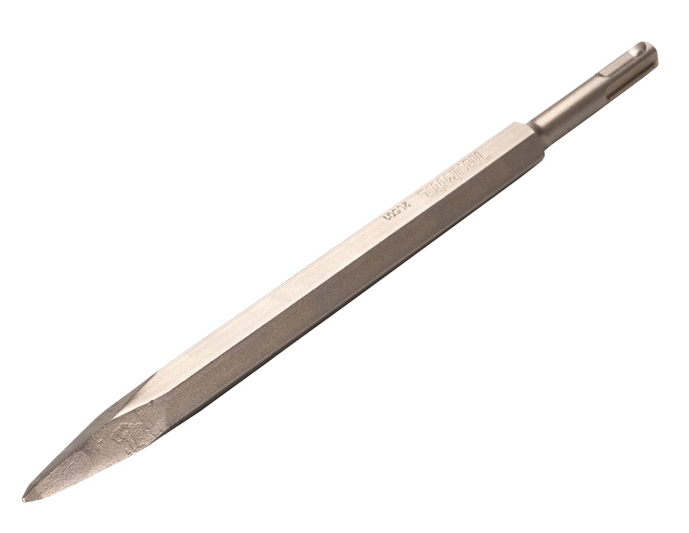 Makita Scalpello a Punta SDS-Plus 250mm - D-08713, Lunghezza Totale 250mm, Lunghezza di Lavoro 170mm, Attacco SDS-Plus, Ideale per Demolizione e Calcestruzzo