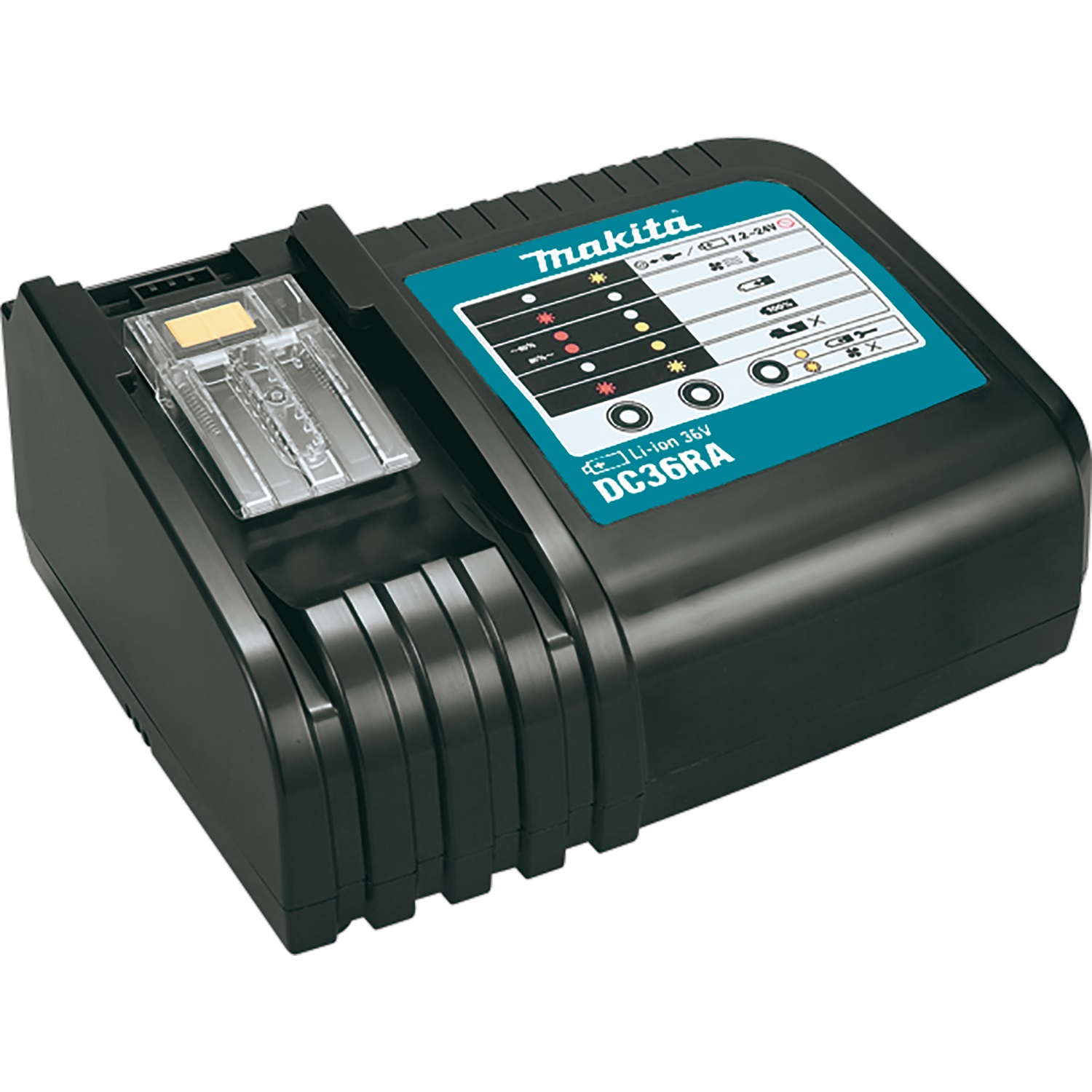 Makita DC36RA Carica Batterie 36V, Capacità 9Ah, Ioni di Litio
