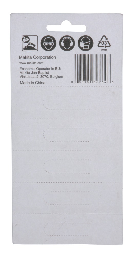 Makita D-35302 Lama Reversibile TCT 82 mm - Set di 10 Pz, Compatibile con Modelli 1902, N1923B, 1923H, KP0810/C, KP0800, BKP180, DKP180, DKP181