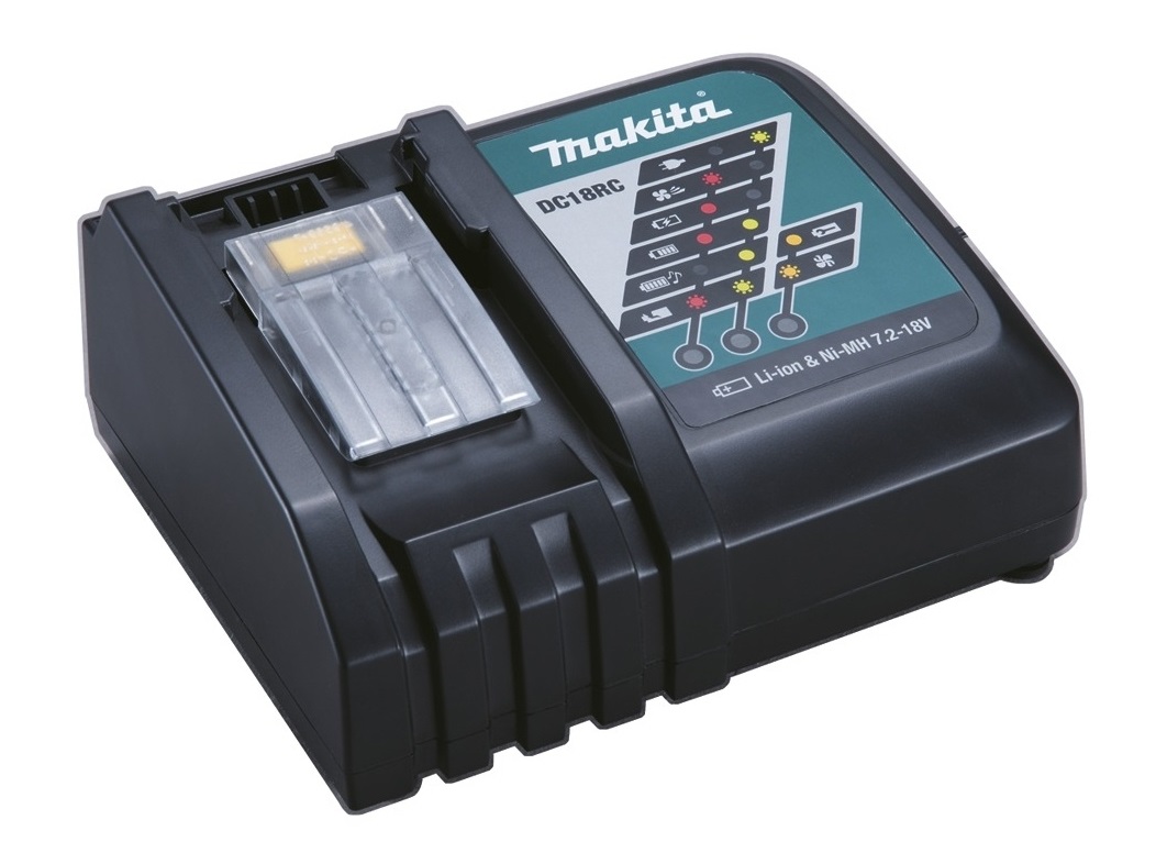 Makita DC18RC Caricatore Rapido per Batterie 18V - Ioni di Litio e Ni-MH, 230V, 9A