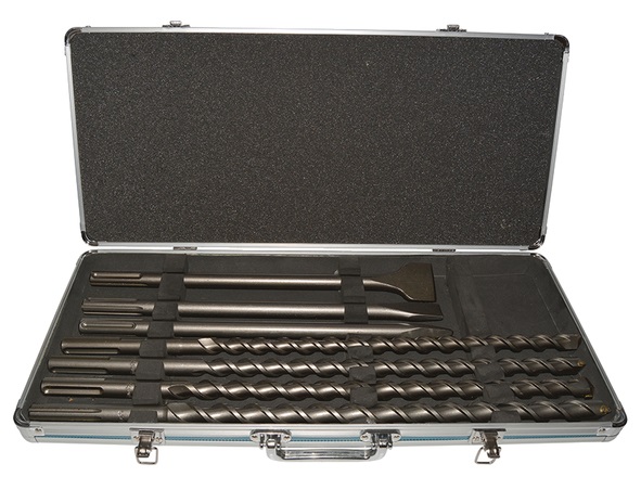 Makita D-42494 Set di Punte e Scalpelli SDS-max, 7 Pezzi, Include Punte da 18-25 mm e Scalpelli