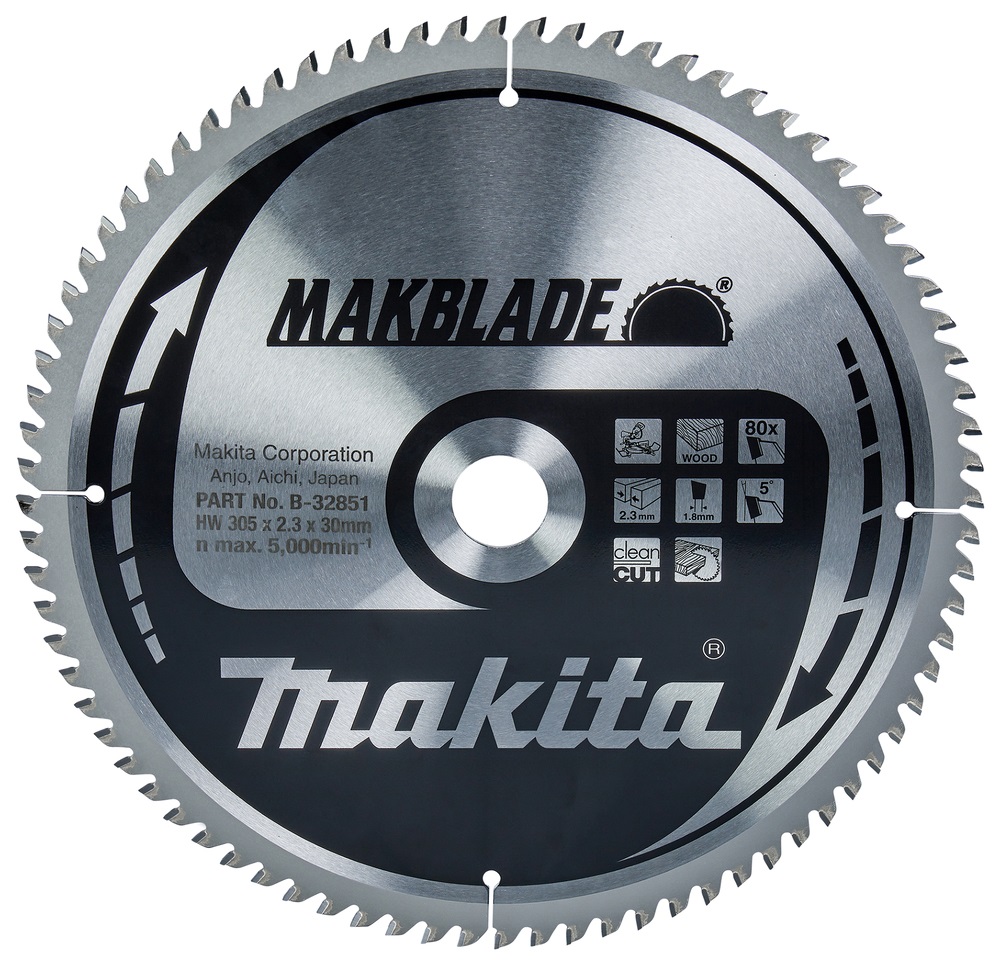 Makita B-32851 Lama Sega Circolare T.C.T. 305x30mm 80T per Legno