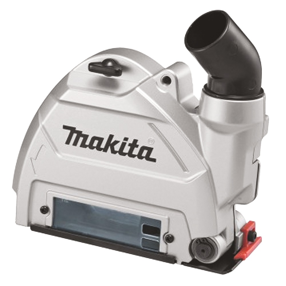 Makita 196845-3 Cuffia di Aspirazione per Smerigliatrice 125 mm - Alloggiamento in Alluminio, Finestra di Visualizzazione, Sistema di Estrazione Polvere