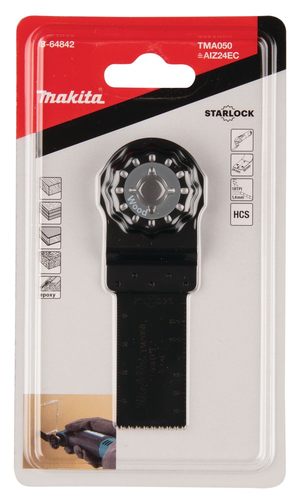 Makita B-64842 Lama HCS per Legno 25 x 30 mm - Sega a Gattuccio, Sega a Traforo e Sega Universale