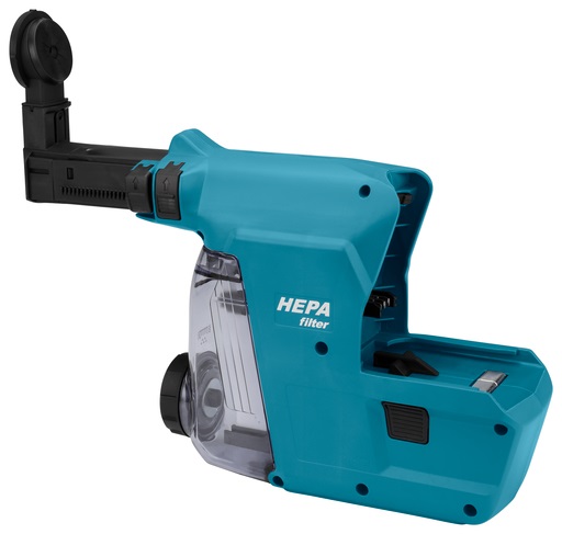 Makita DX07 Sistema di Aspirazione della Polvere per Tassellatore DHR243 - Filtro Hepa, Installazione Facile, Copertura Antipolvere